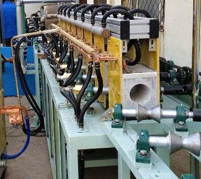 Round bar quenching tempering line