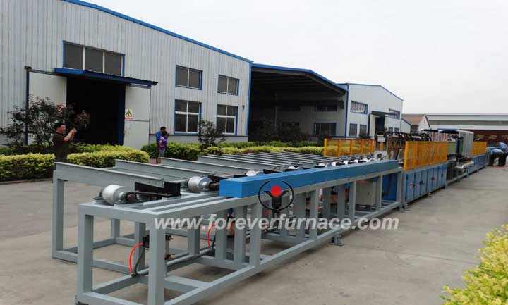 Induction heating quenching furnace for steel bar