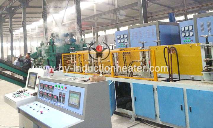 Heating furnace for steel ball hot rolling