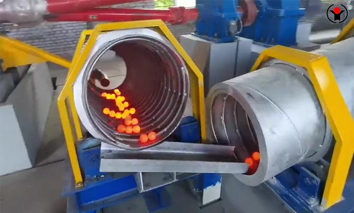 Equipment Features of Induction Heating Rolling Steel Ball Furnace