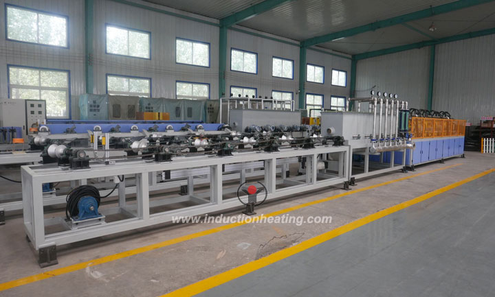 Steel bar quenching and tempering production line