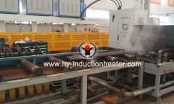 Plate induction hardening line