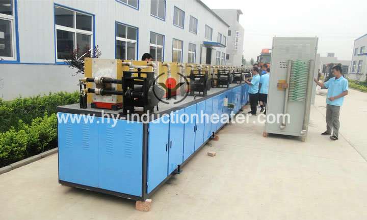 Rebar hot rolling heating system