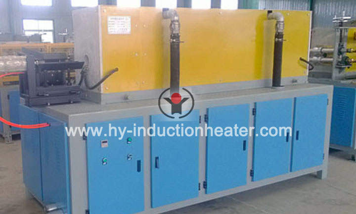 Drill rod forging induction furnace