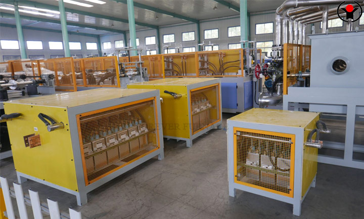 Aluminum bar induction heating furnace