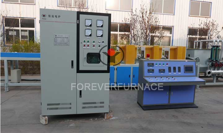 Medium frequency long bar  induction hardening and tempering furnace