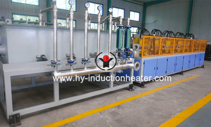 Grinding rod induction quenching machine