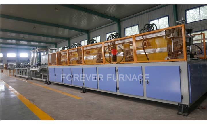 Medium frequency round steel heating furnace