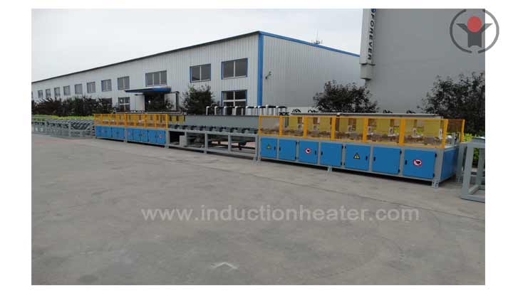 Round steel quenching and tempering production line