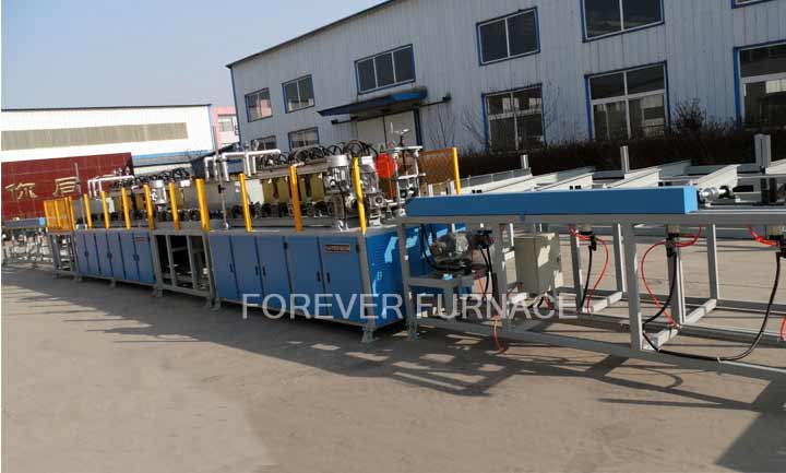 Induction heating furnace for steel strip