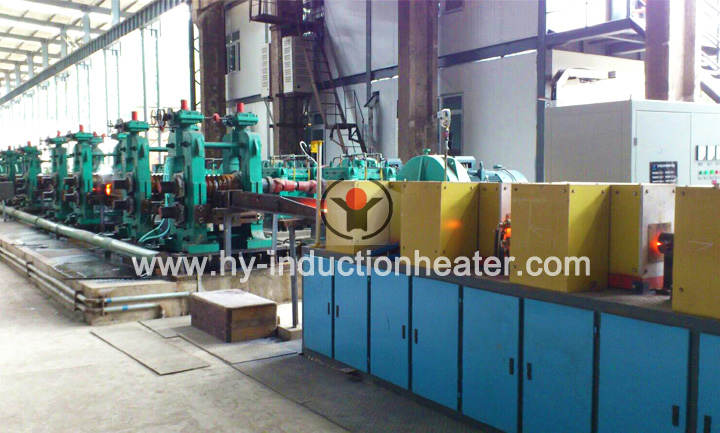 Rebar hot rolling induction heating furnace