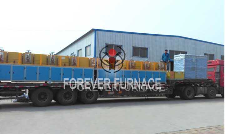 Hot forging steel ball production line