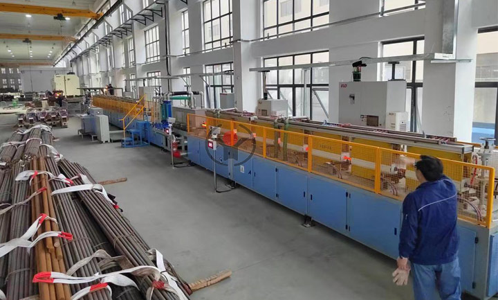 Technical dismantling of steel bar heat treatment production line