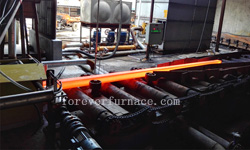 Medium frequency transverse heating furnace for billet