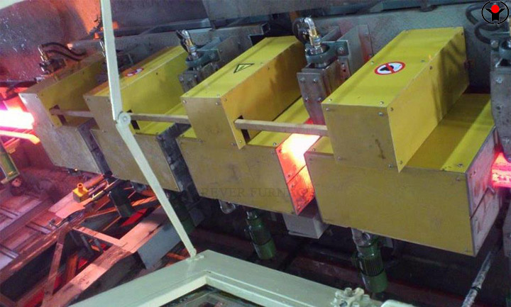 The composition of the square steel billet induction heating furnace