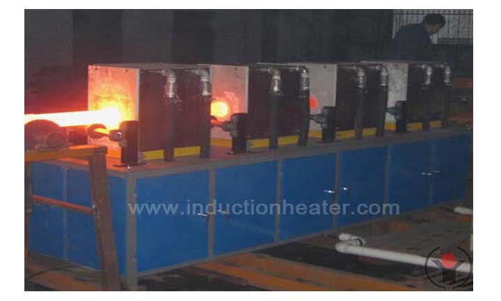 Hot rolled steel ball induction production line