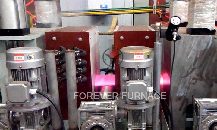 Steel plate heat treatment production line